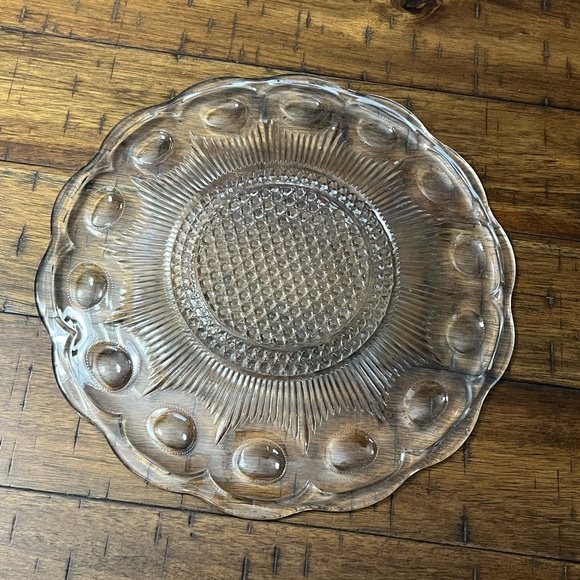 Bartlett Collin’s St. Genevieve Glass Serving Platter - Picture 3 of 5